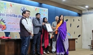 तपस्या सामाजिक सेवा संस्थान द्वारा आयोजित आदि शक्ति वंदन समारोह 2026 का आयोजन डॉक्टर एस लक्ष्मी बघेल सम्मानित