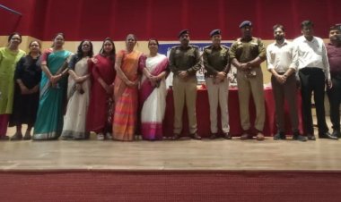 छात्र-छात्राओं को साइबर सुरक्षा, नशा मुक्ति एवं ट्रैफिक जागरूकता का संदेश