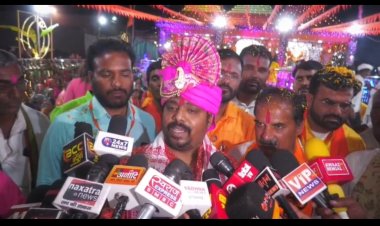 माँ मातंगी दिव्य धाम, कुरूद में राष्ट्रीय गौरव रथ का ऐतिहासिक स्वागत