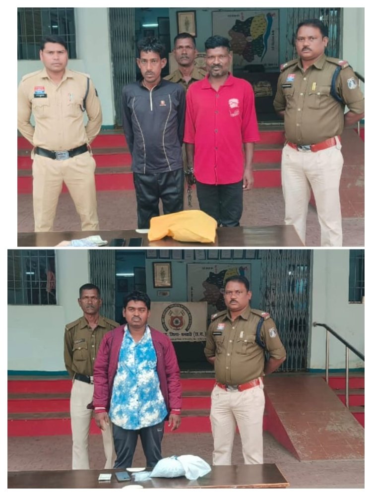 धमतरी पुलिस की बड़ी कार्यवाही: कुरूद में गांजा तस्करों पर कसा शिकंजा, तीन गिरफ्तार ...