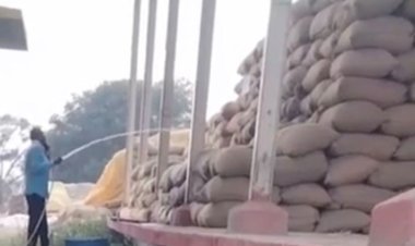 आरंग: धान में पानी डालने का वीडियो वायरल, कलेक्टर ने दिए जाँच के आदेश