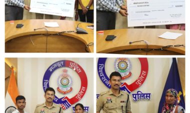 पुलिस एवं एसबीआई के एमओयू से दिवंगत पुलिसकर्मियों के परिजनों को मिली 10-10 लाख की सहायता राशि ...