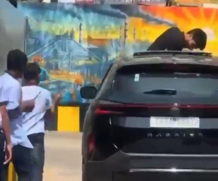 राहगीरों को परेशान करने वाले रईसजादों पर गिरी गाज, पुलिस ने टाटा हैरियर की ज़ब्त ...