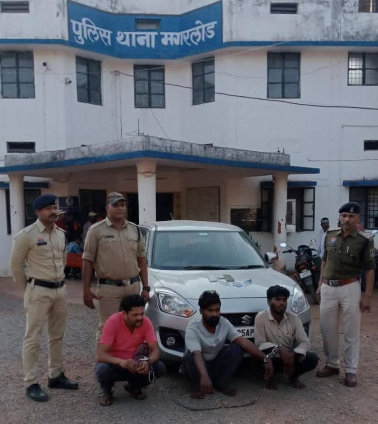 धमतरी/मगरलोड:पुलिस की बड़ी सफलता फर्जी दल और पुलिस बनकर लूट करने वाले 03 आरोपी गिरफ्तार