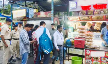 राजधानी में खाद्य विभाग की बड़ी स्ट्राइक: गुपचुप का 20 लीटर रंगीन पानी कराया नष्ट, सघन जांच अभियान शुरू