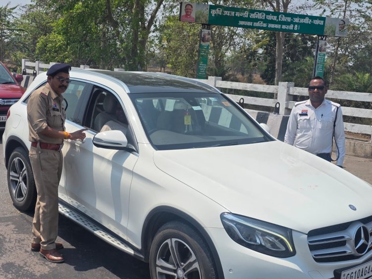 सक्ती यातायात पुलिस द्वारा रिकॉर्ड तोड़ चालानी कार्यवाही ...