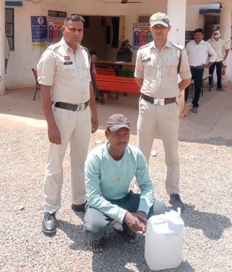 अवैध शराब पर पुलिस का प्रहार, मडेली और मोहेरा से दो आरोपी गिरफ्तार ...