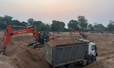 रेत के अवैध उत्खनन पर खनिज विभाग लगातार कर रहा है कार्रवाई