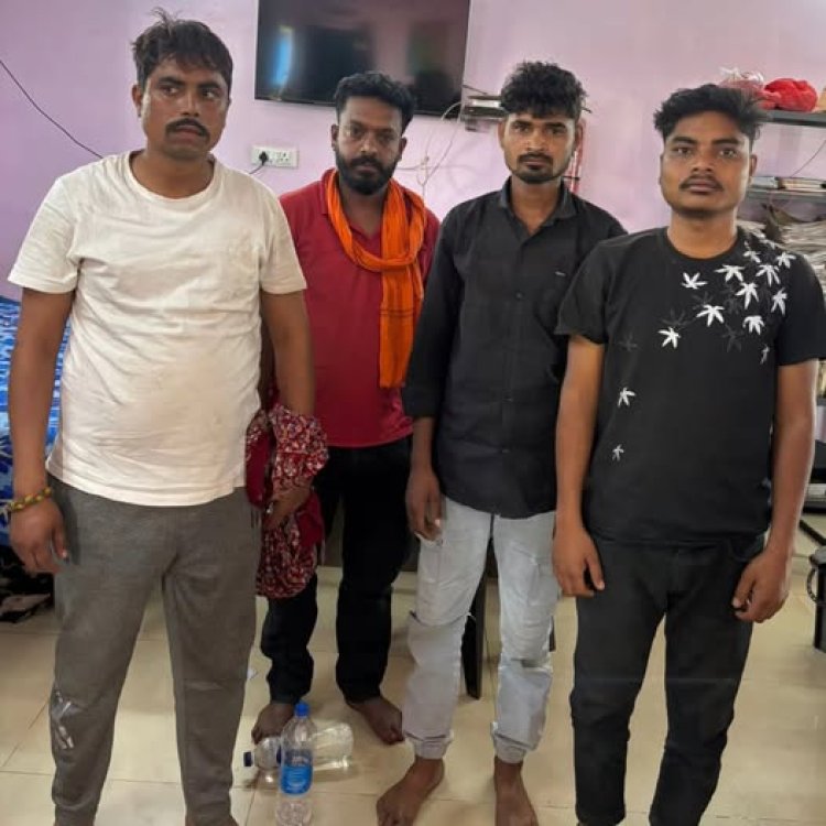 फिल्मी स्टाइल में अपहरण का सनसनीखेज मामला: पुलिस ने 12 घंटे में युवक को छुड़ाया, 4 आरोपी गिरफ्तार