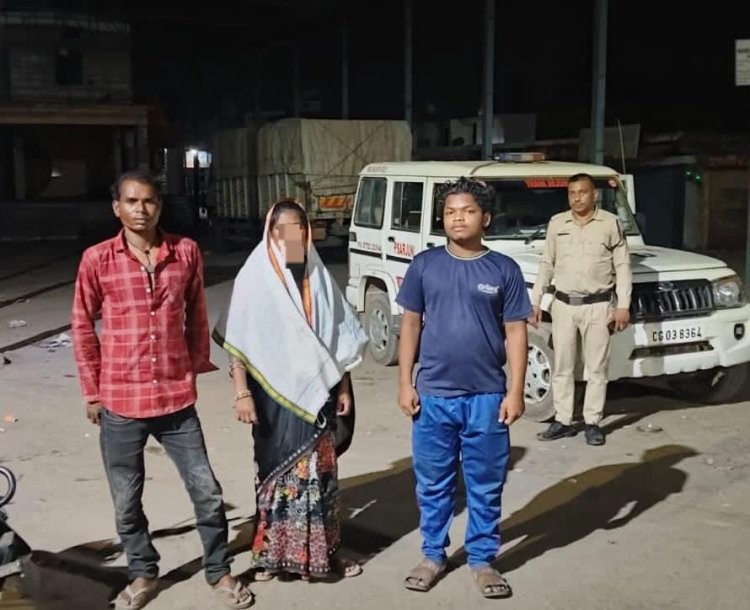 धमतरी पुलिस ने मानसिक रूप से अस्वस्थ महिला को परिजनों से मिलाया, पेश की मानवीय पुलिसिंग की मिसाल