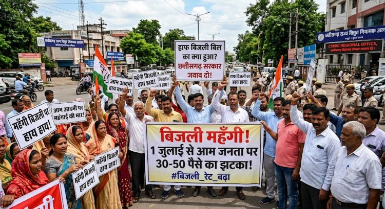 छत्तीसगढ़ में 1 जुलाई से महंगी हुई बिजली: घरेलू उपभोक्ताओं को बड़ा झटका, जानें अब कितना आएगा आपका बिल