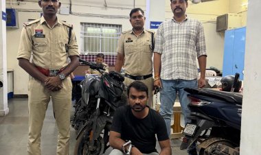 दोपहिया वाहन चोरी करने वाला आरोपी गिरफ्तार